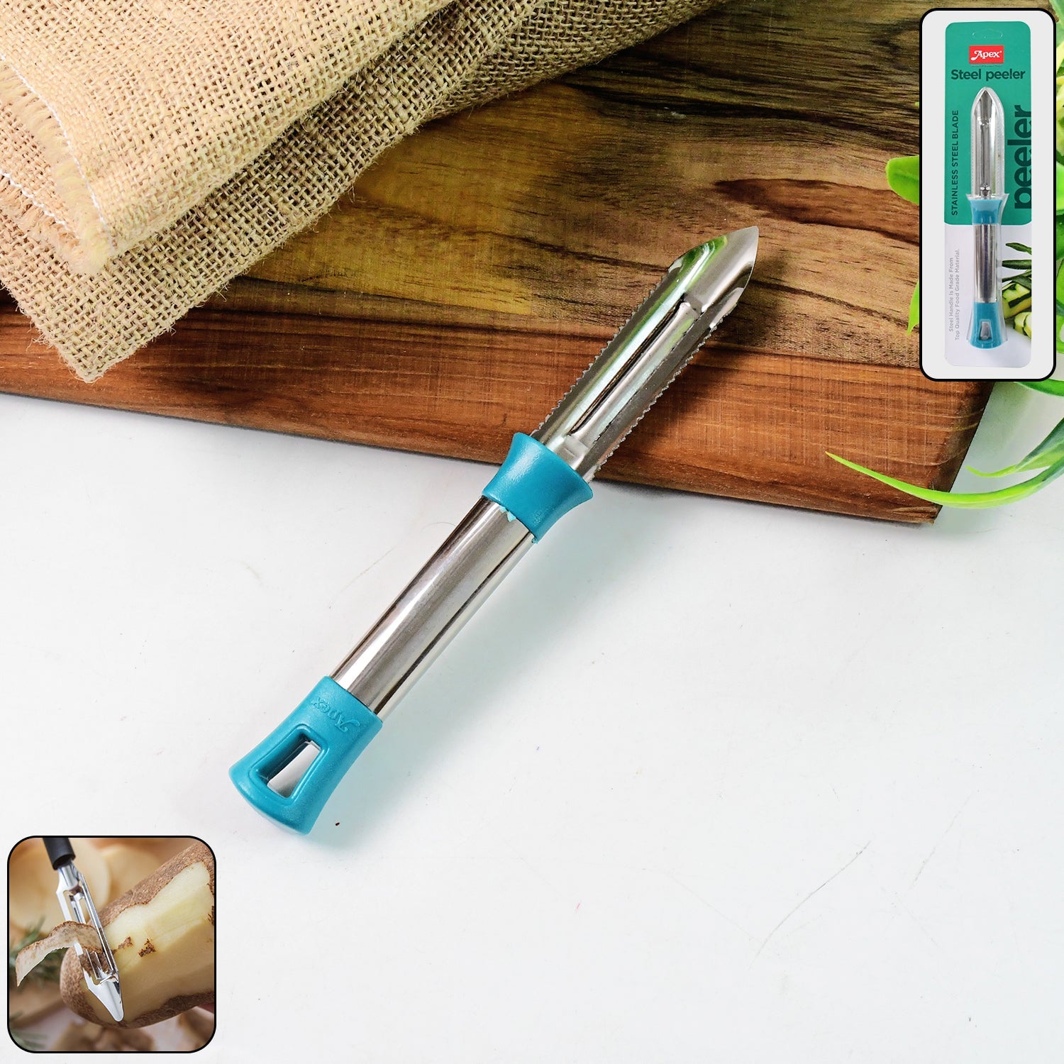 Apex Premium Stainless Steel Vegetable Fruit Peeler Apex Premium Stainless Steel Vegetable Fruit Peeler